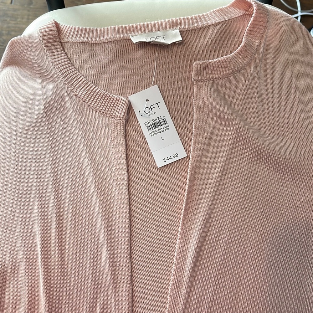 NEW * NEVER WORN* Loft Outlet Lightweight Open Cardigan